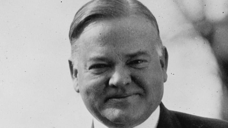 herbert hoover smiling