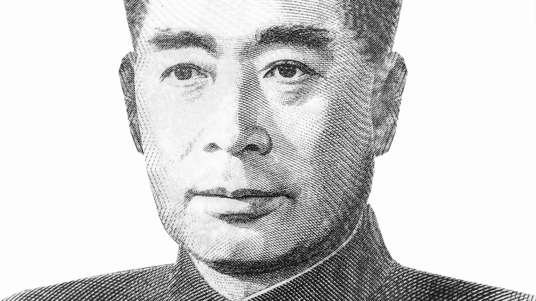 Zhou Enlai looking at camera