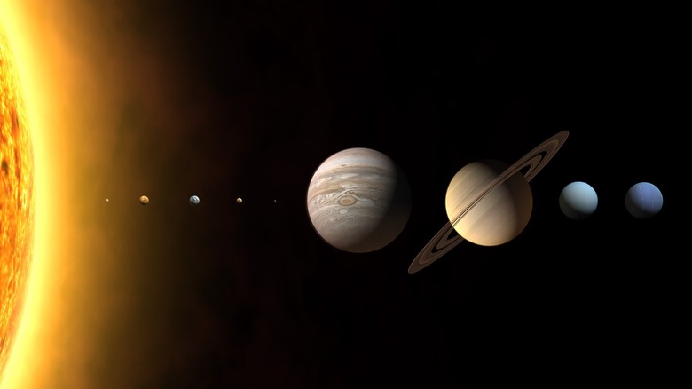 The Solar System.