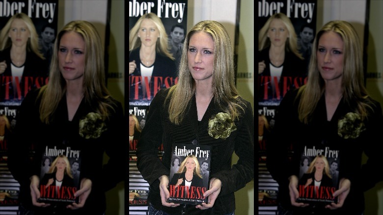 Amber Frey with book