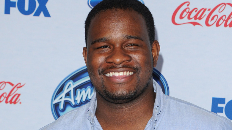 cj harris smiling american idol event