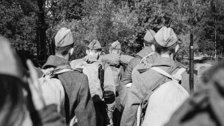 World War II Russian reenactors