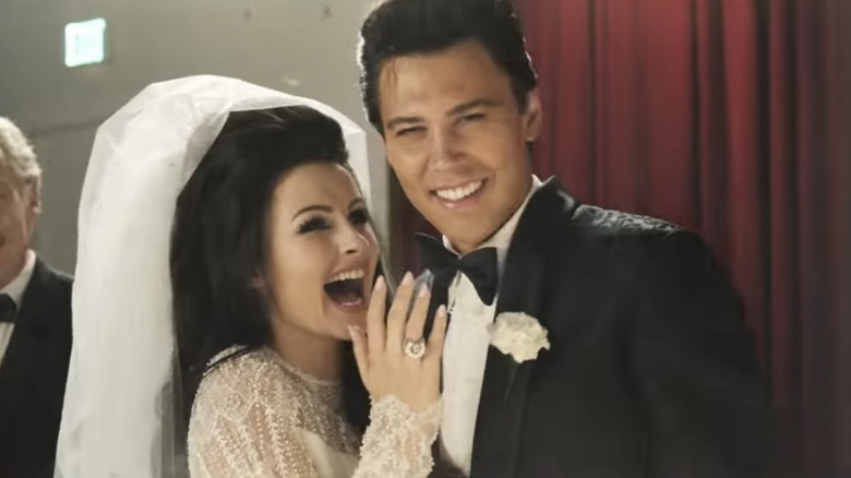 Elvis and Pricilla wedding in biopic