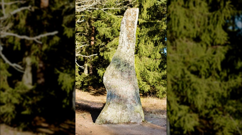 The Björketorp Runestone on a sunny day