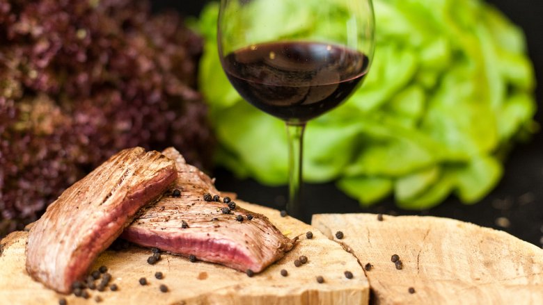 Wine and meat