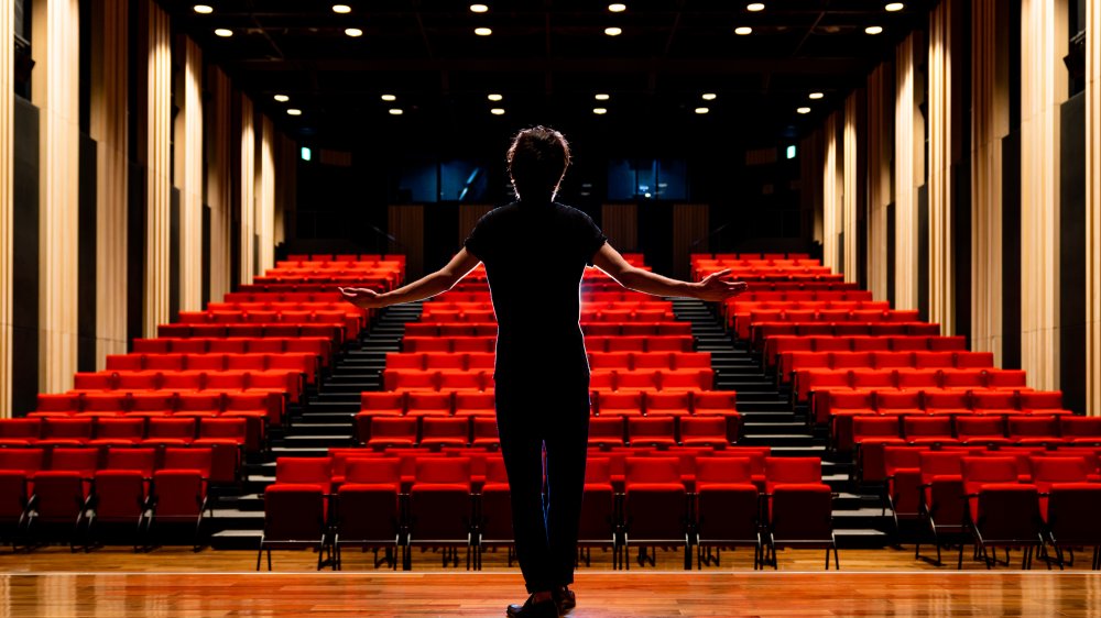 Man at a theater