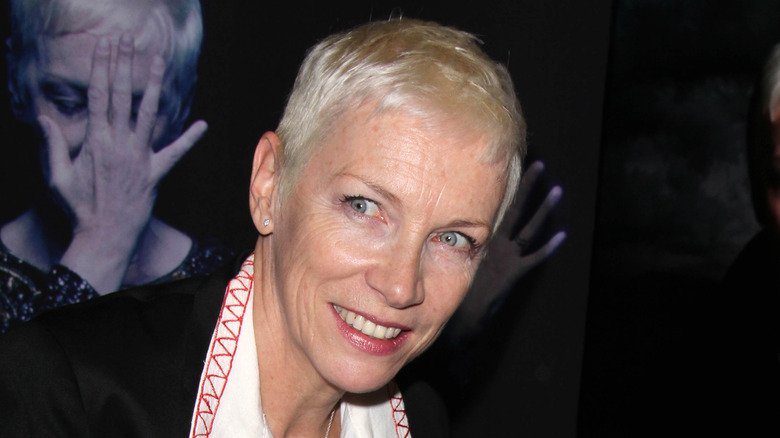 Annie Lennox smiling looking side