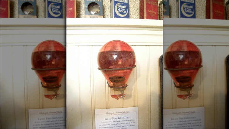 glass fire grenade