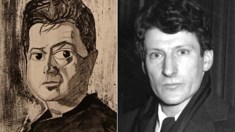 Left: Portrait of Francis Bacon by Reginald Gray, 1960. Right: Lucian Freud