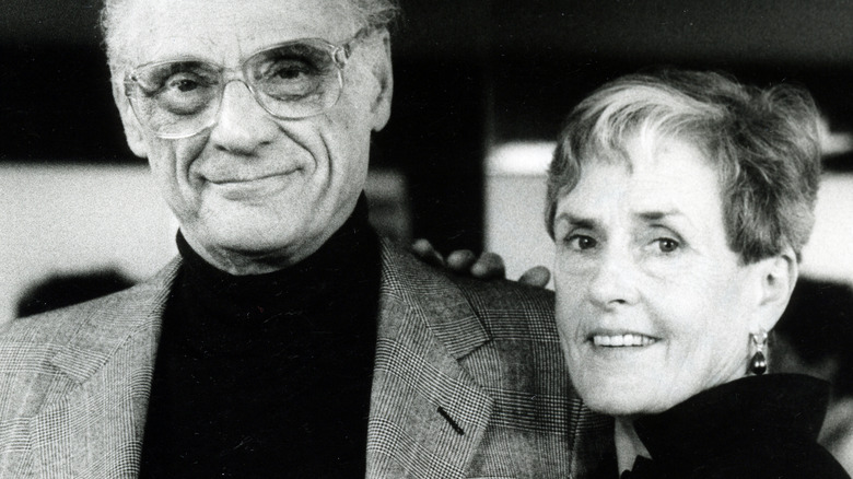 Arthur Miller and Inge Morath older