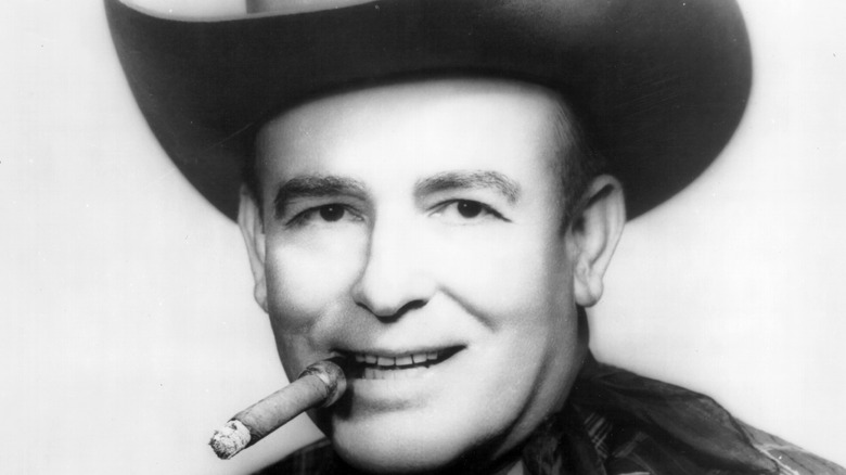 Bob Wills posing with a cigar