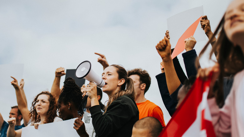 Angry activists