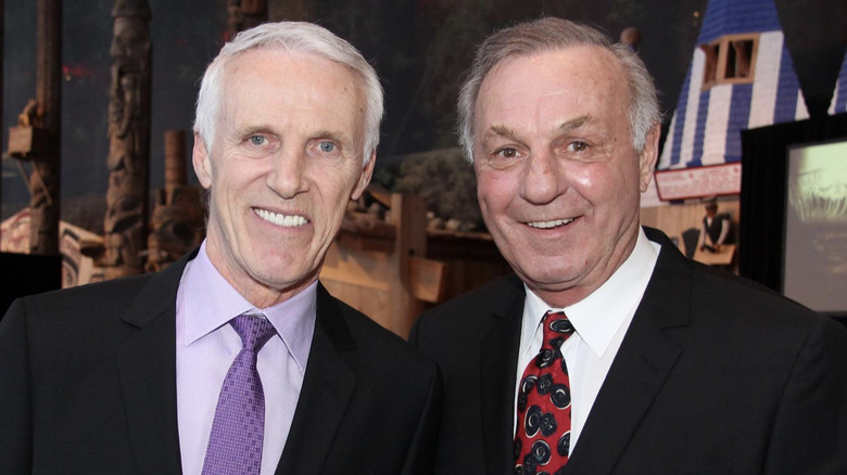 guy lafleur smiling with mike bossy