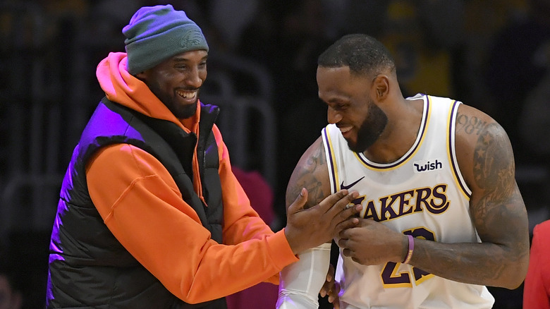 kobe bryant and lebron james smiling