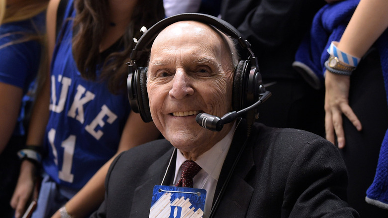 Dick Groat headset smiling