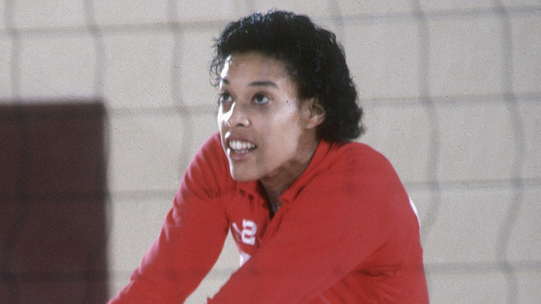 Flo Hyman playing volleyball