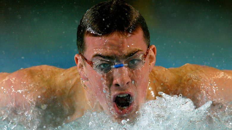 Fran Crippen swimming