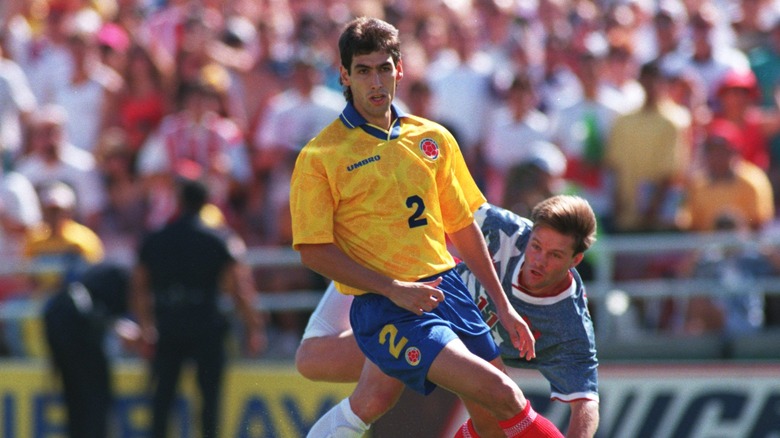 Andres Escobar on field