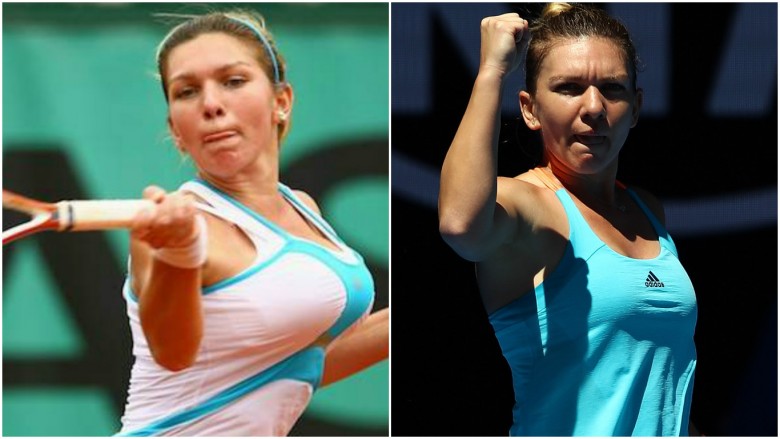 Simona Halep playing tennis