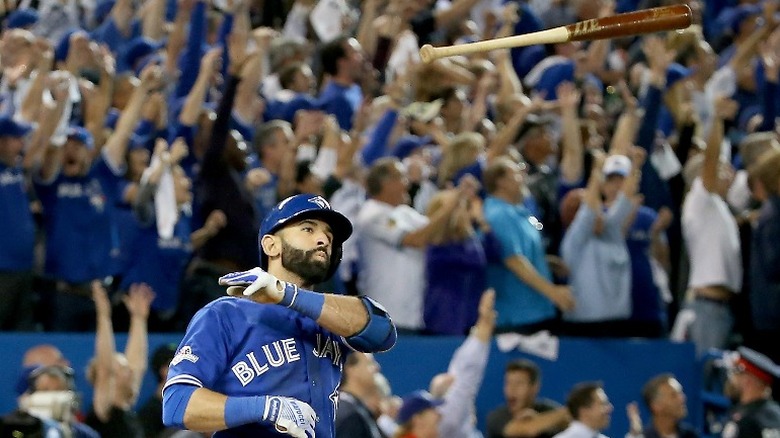 José Bautista celebrating home run