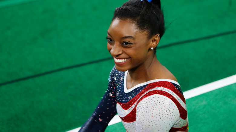 Simone Biles smiling