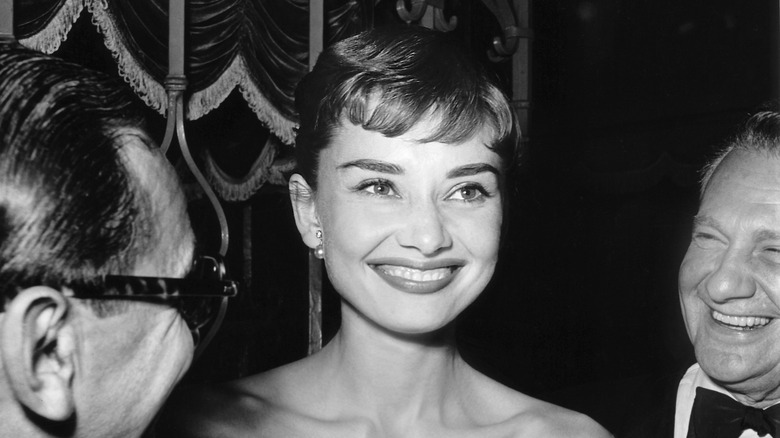 actress audrey hepburn smiling