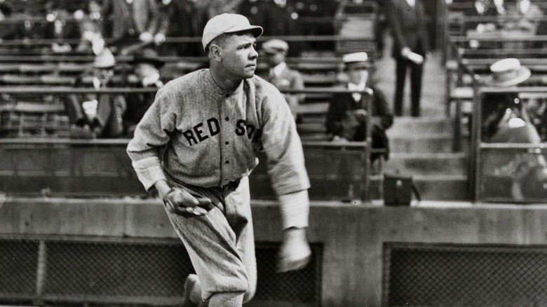 Babe Ruth pitching