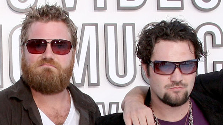 Ryan Dunn and Bam Margera looking serious