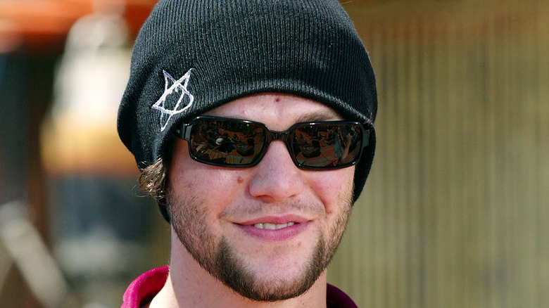 Bam Margera wearing a beanie