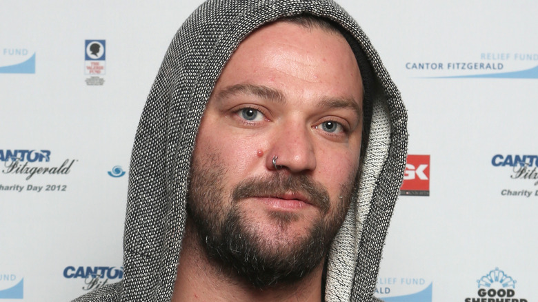 Bam Margera sporting hoodie