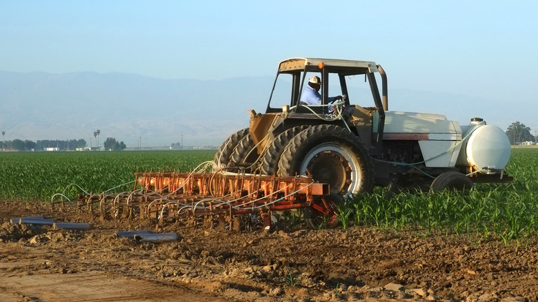 Applying pesticides in California 