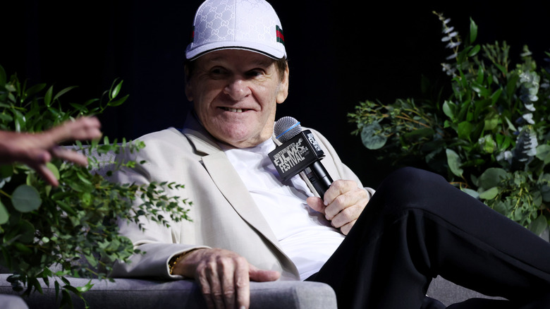 Pete Rose giving interview