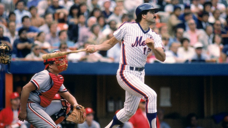 Keith Hernandez taking a swing