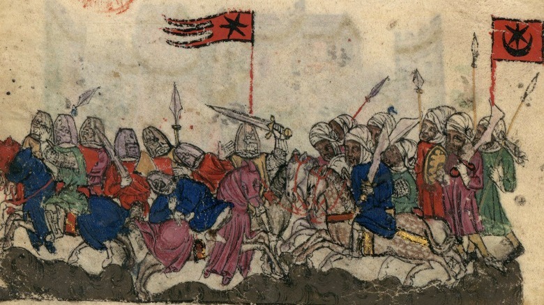 Illustration of fighting at Yarmouk