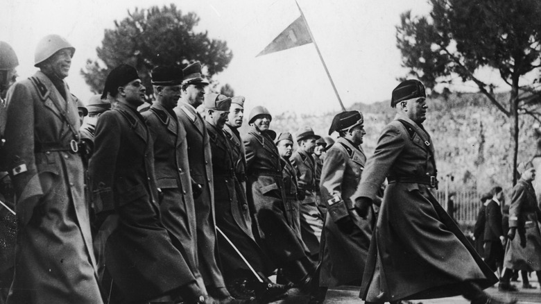 Black shirts marching in Rome