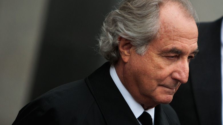 Bernie Madoff looking down