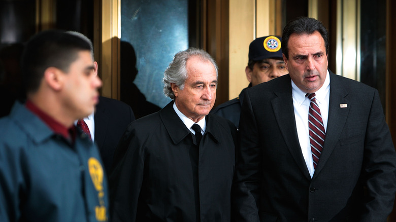 Bernie Madoff leaving court 