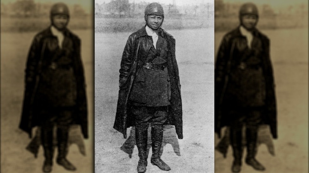 Bessie Coleman in her aviation gear