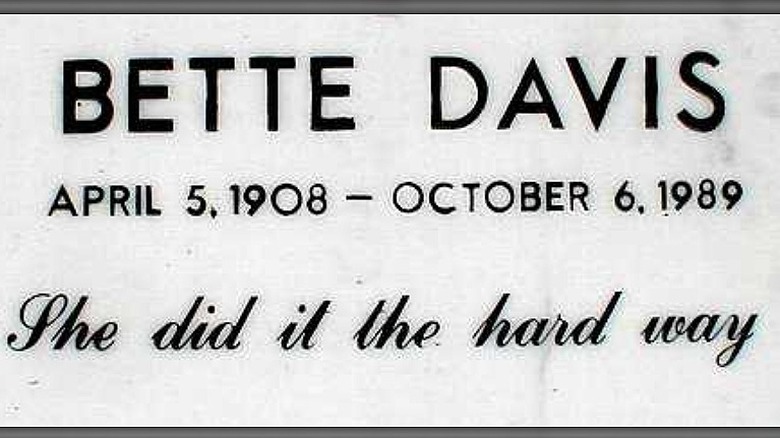 Bette Davis grave 