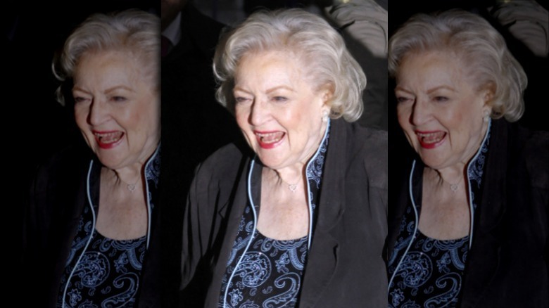 Betty White laughing