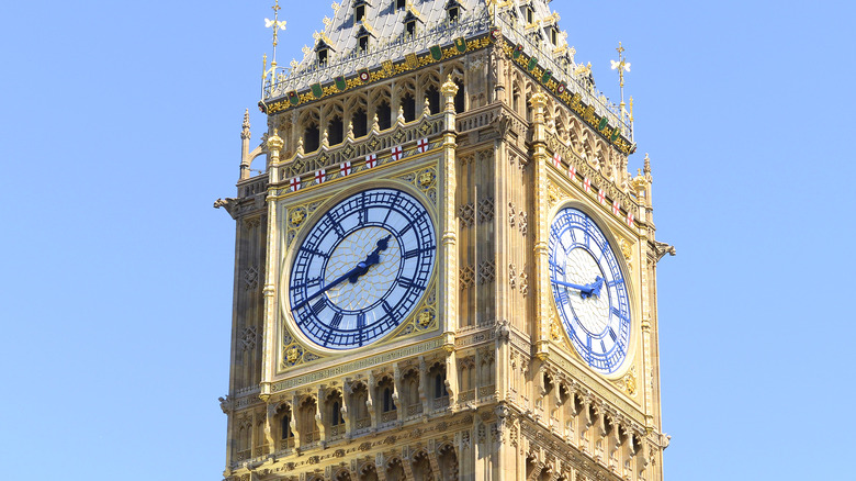 new clock at elizabeth tower