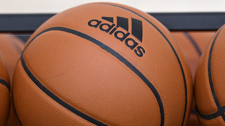 Basketball with Adidas logo