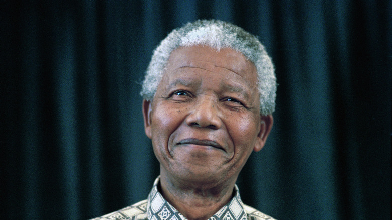 Nelson Mandela smiling