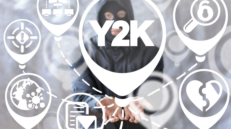 Y2K diagram hooded figure
