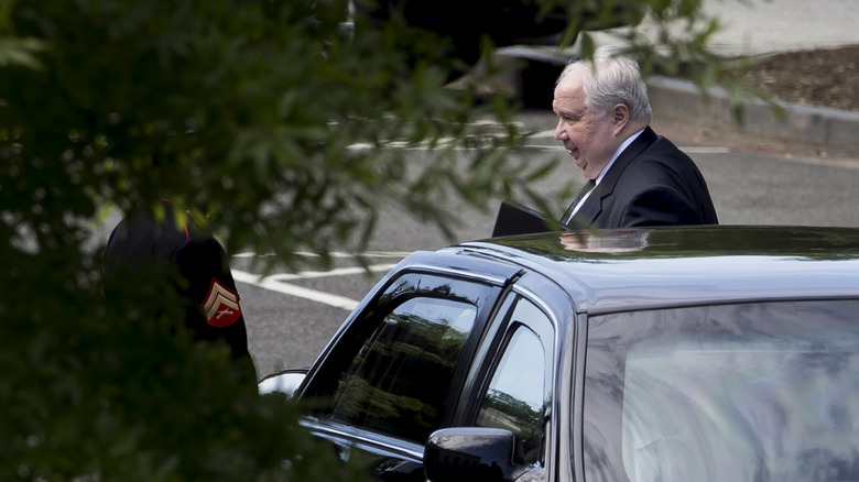 Sergei Kislyak arriving for Trump meeting