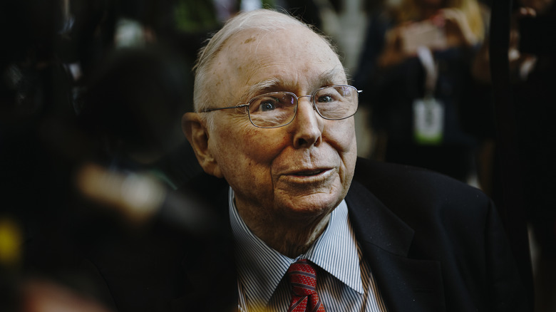Charles T. Munger pursed lips