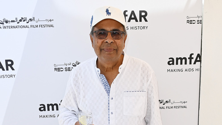 Srichand Parmanand Hinduja casual at an Amfar event