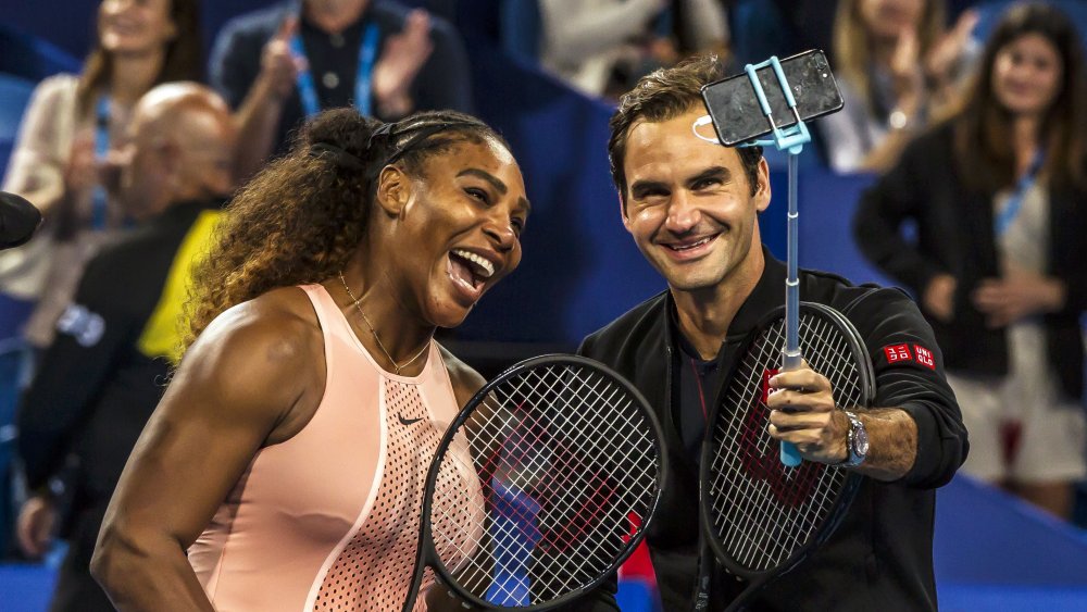 Serena Williams and Roger Federer