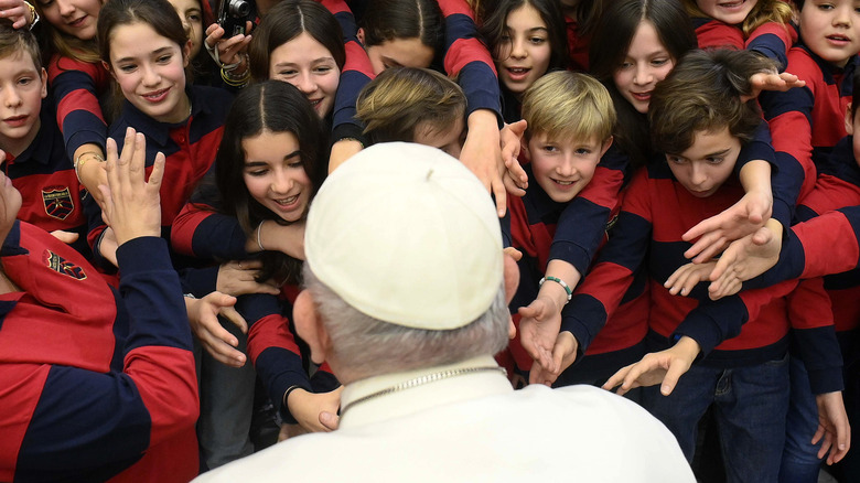 The Pope speaks to children