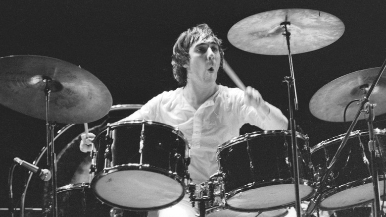 Keith Moon plays the drums